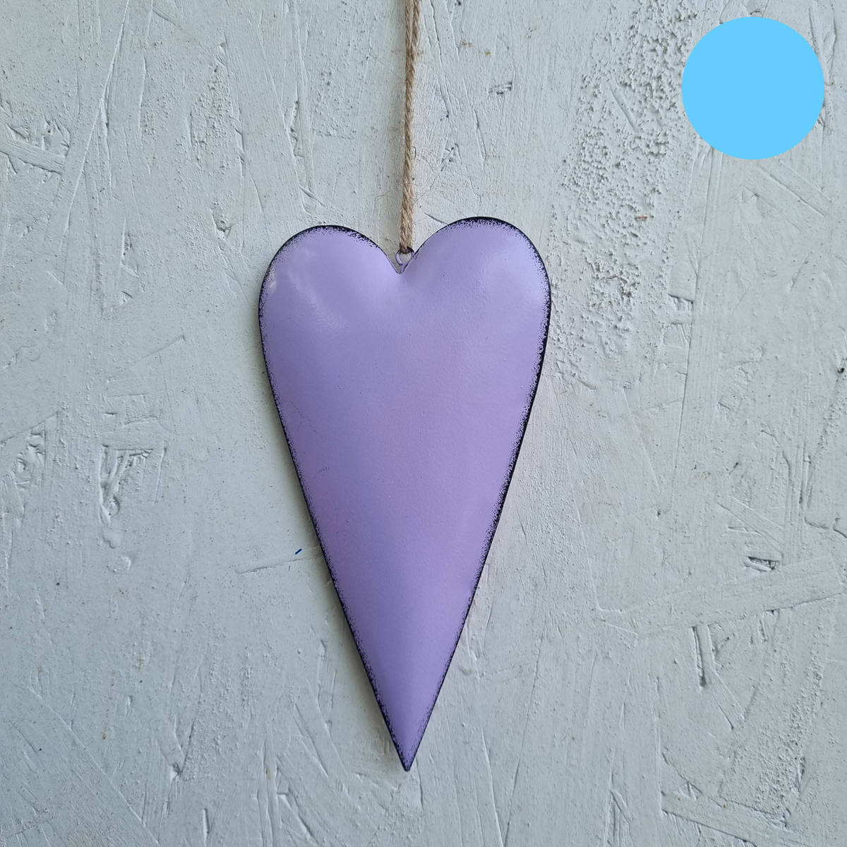 Herz aus Metall, zum hängen, 18 cm