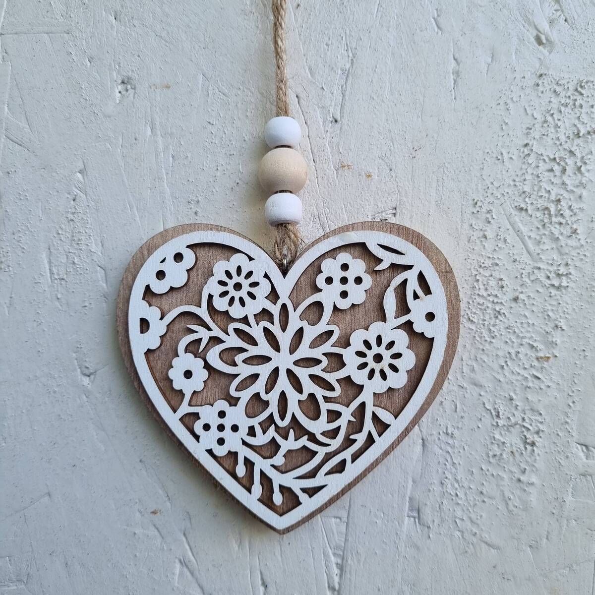 Herz aus Holz, zum hängen
