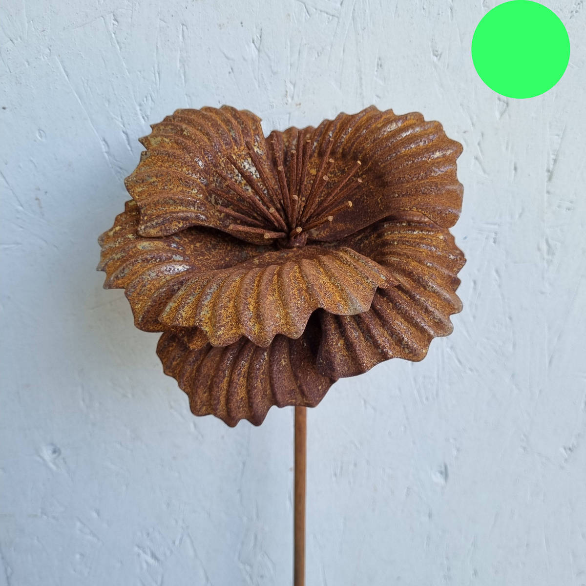 Blume aus Rosteisen, Ø 20 cm 