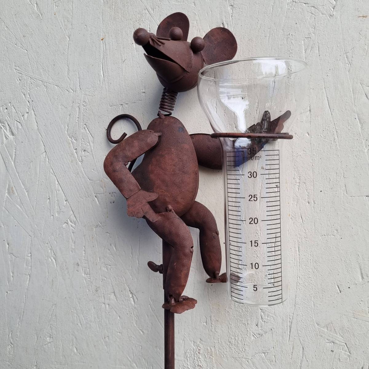 Regenmesser, Maus aus Metall, 106 cm 