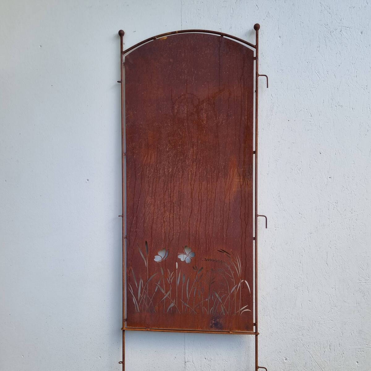 Paravent en fer rouillé, finement découpé, 190 cm 