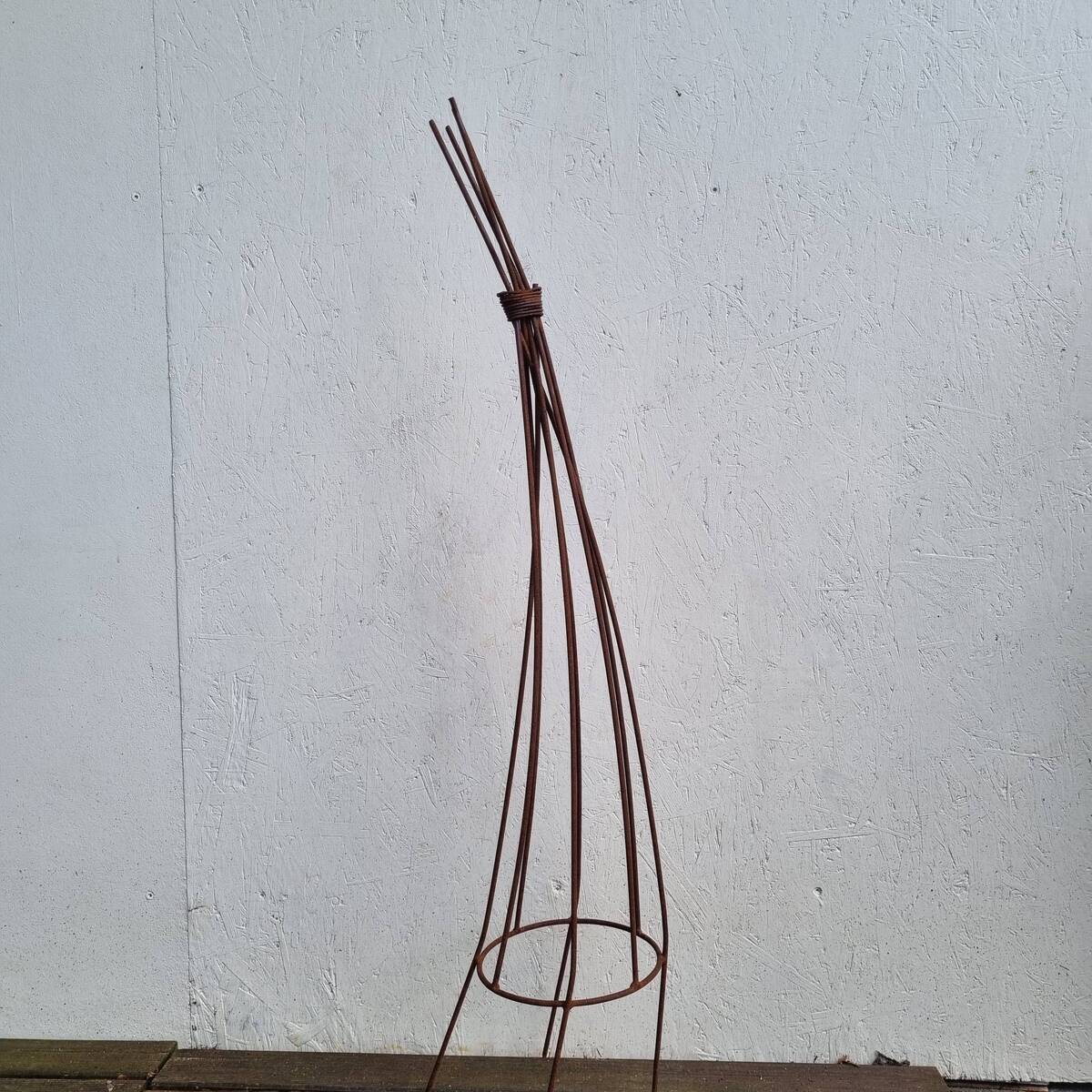 Rankhilfe aus Rosteisen, 100 cm