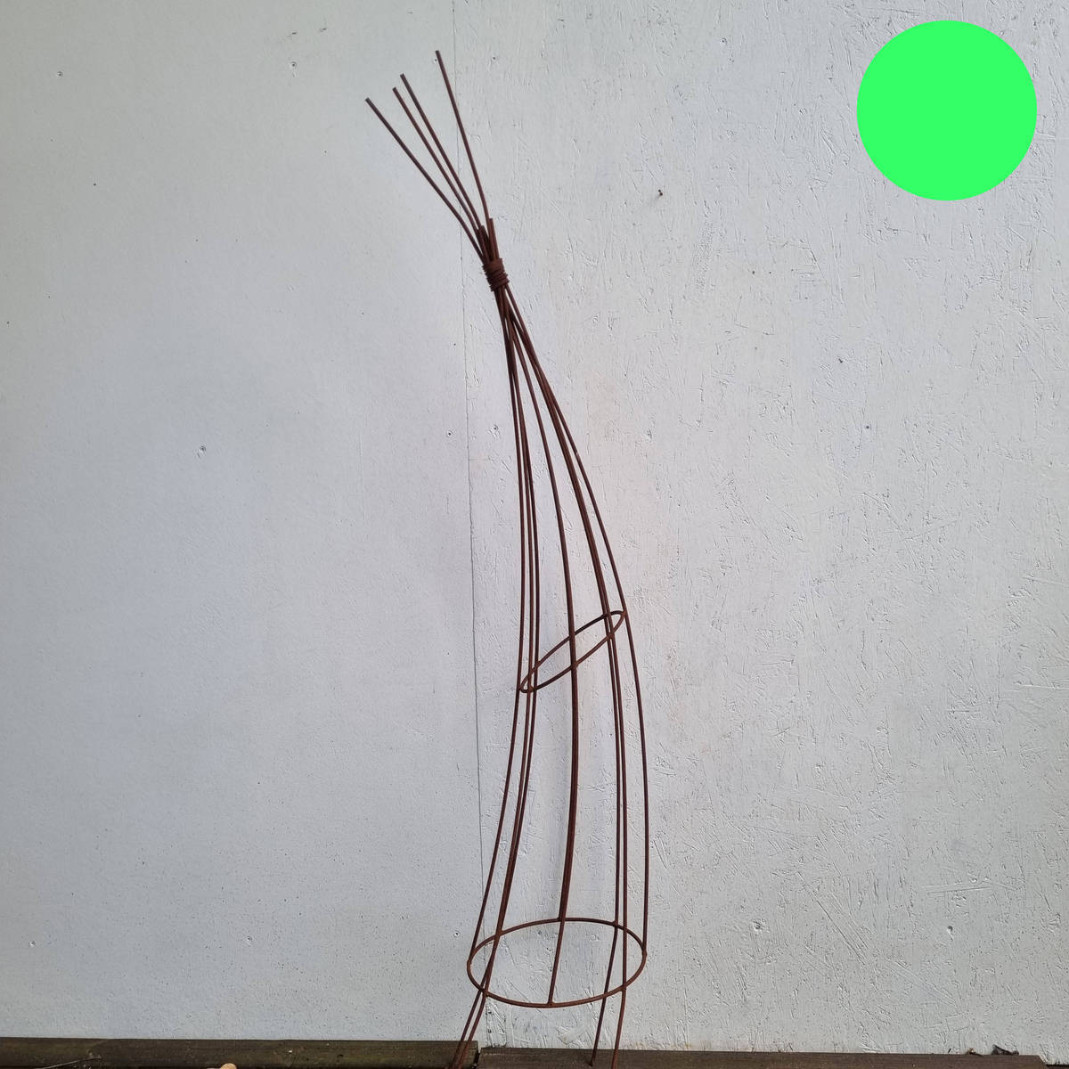 Rankhilfe aus Rosteisen, 145 cm 