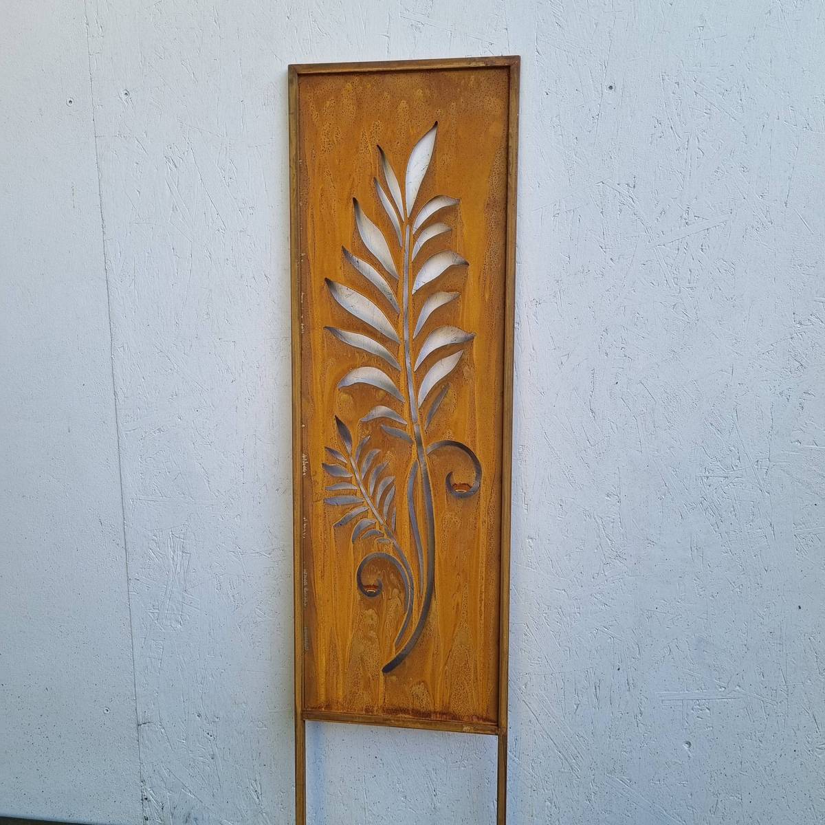 Sichtschutz aus Rosteisen, 117 cm 