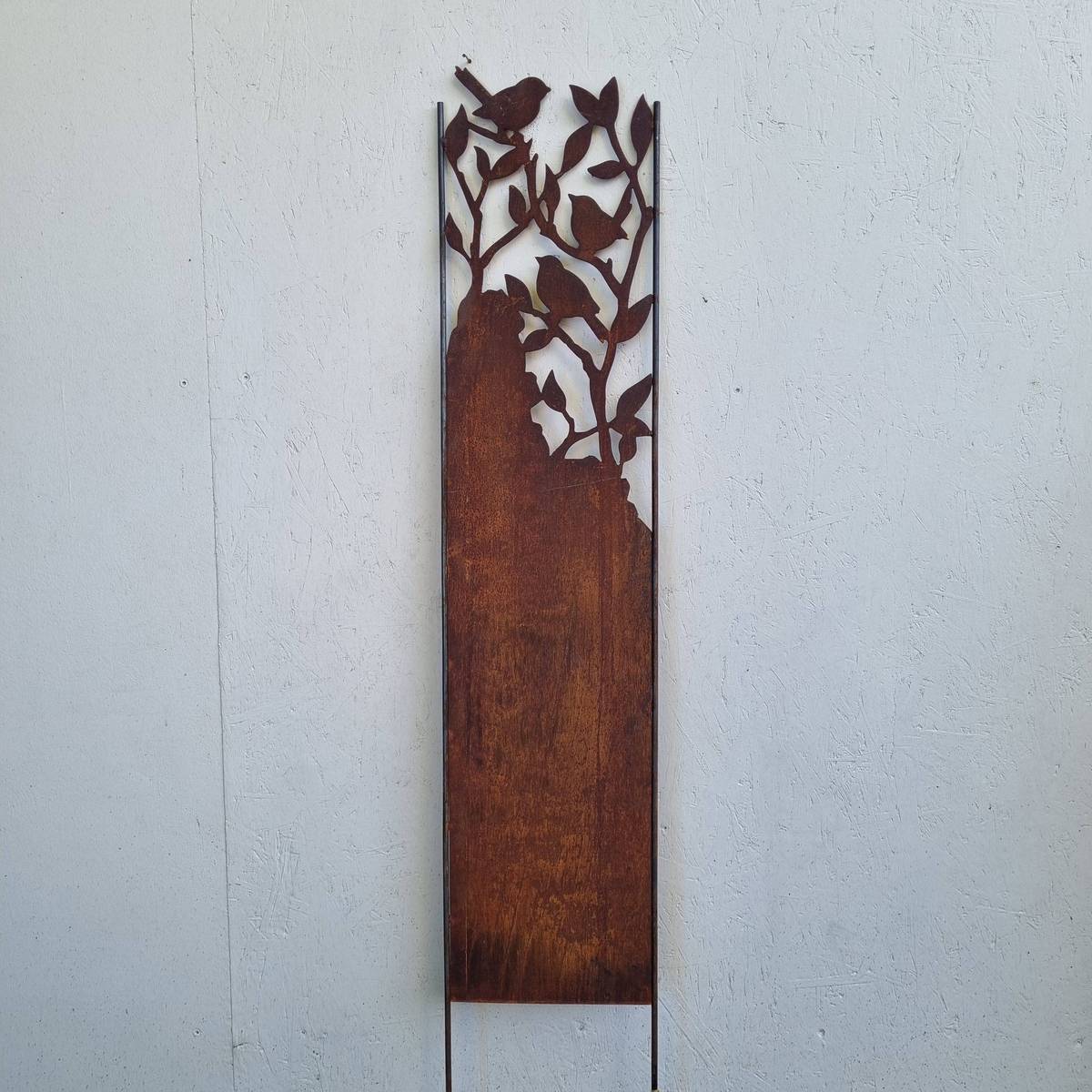 Paravent en fer rouillé, 125 cm 