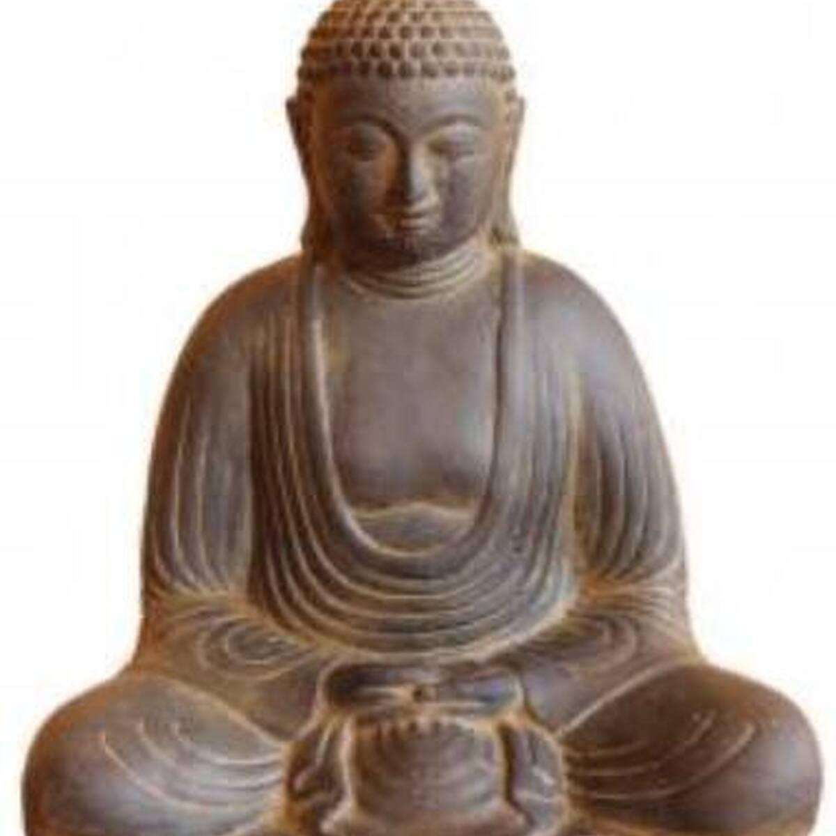 Bouddha en pierre agglomérée, 20 cm 
