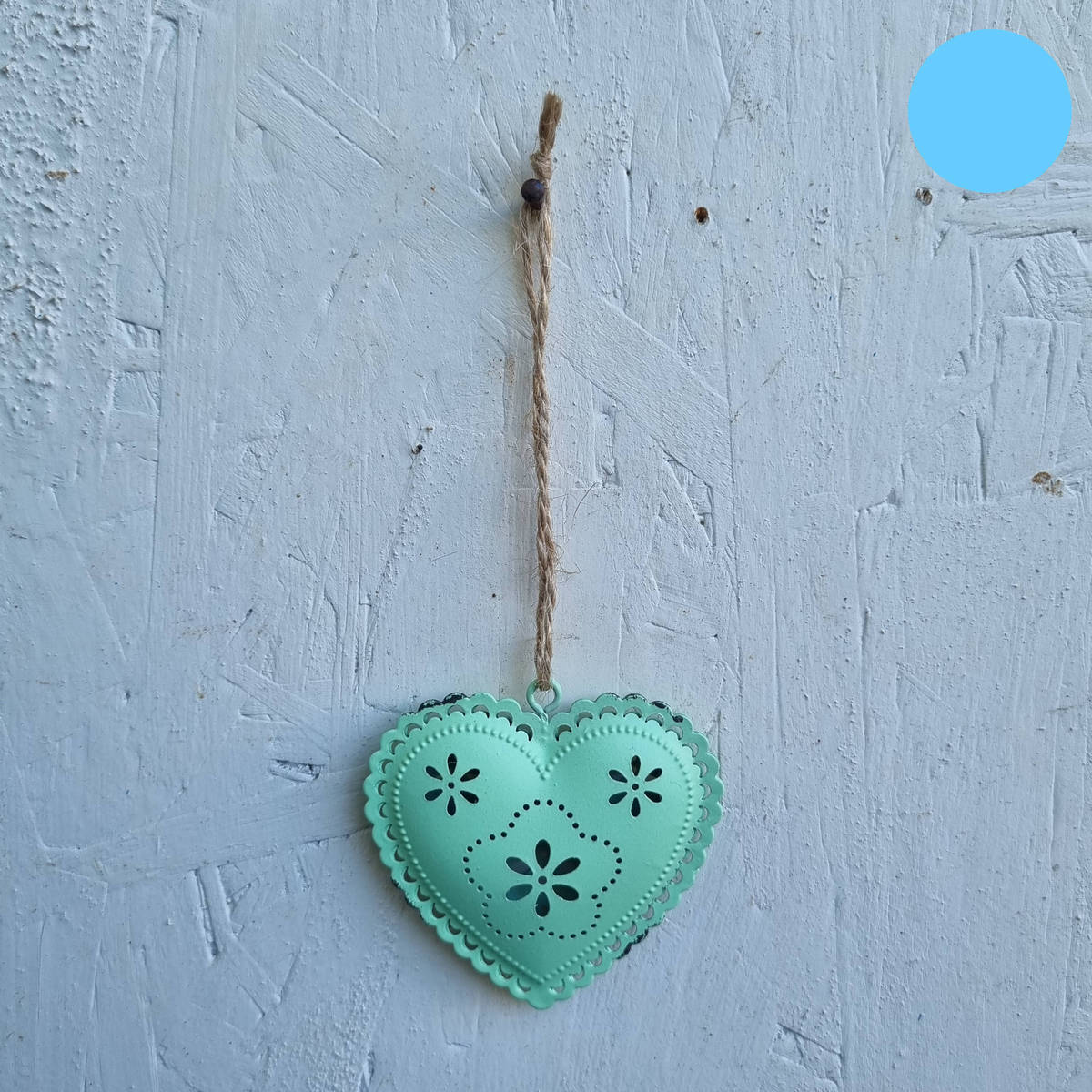 Herz aus Metall,  zum hängen 