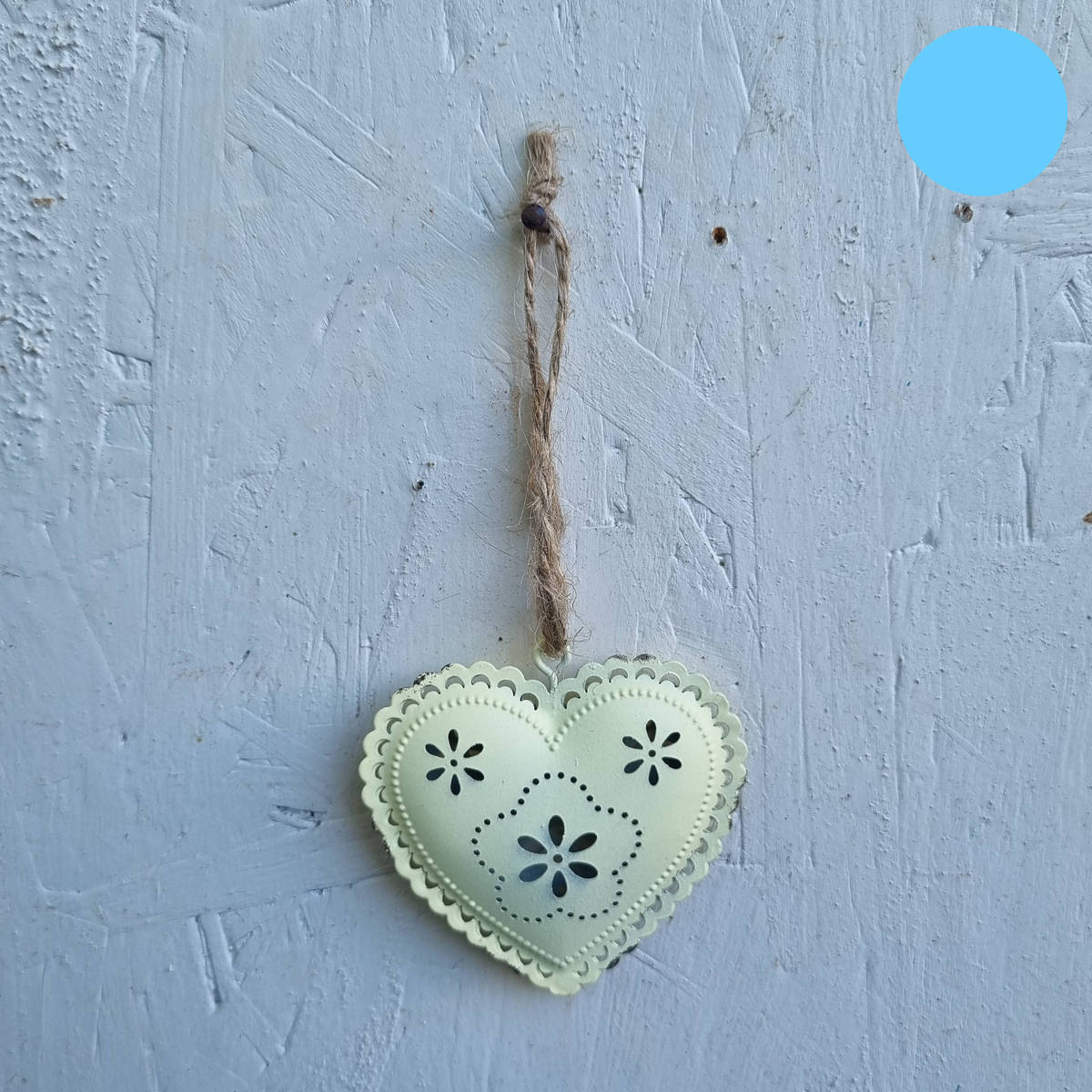 Herz aus Metall, zum hängen 