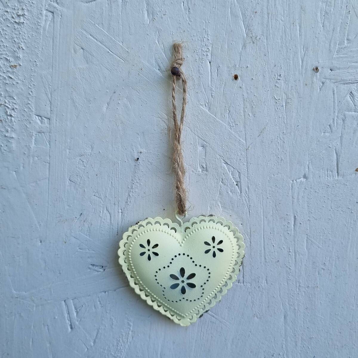 Herz aus Metall, zum hängen 