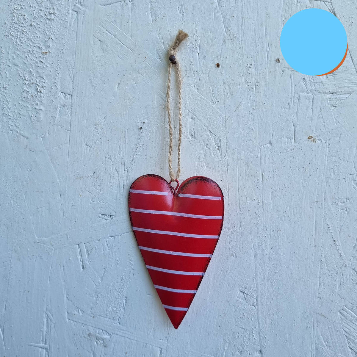 Coeur en métal, à suspendre 