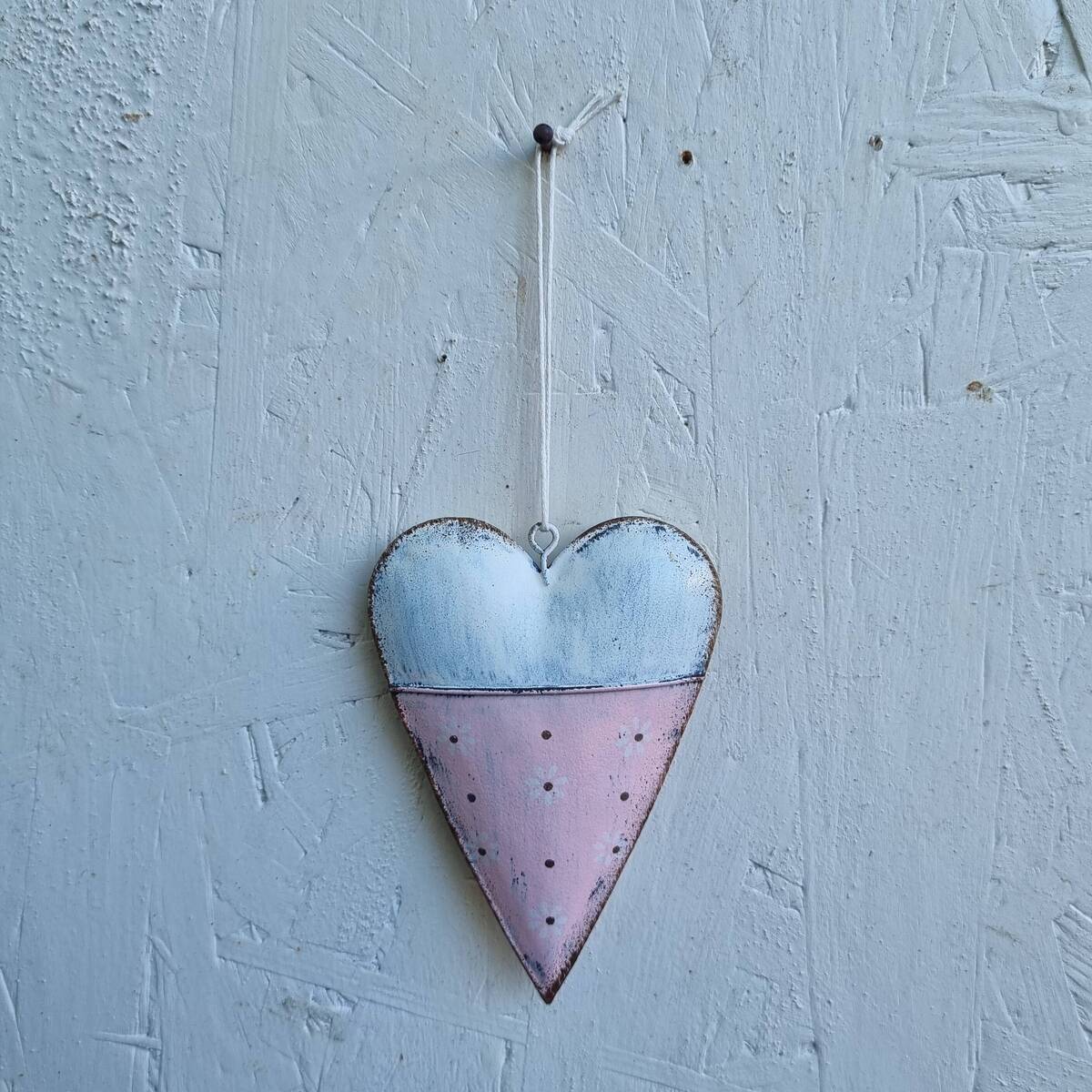 Coeur en métal, à suspendre 