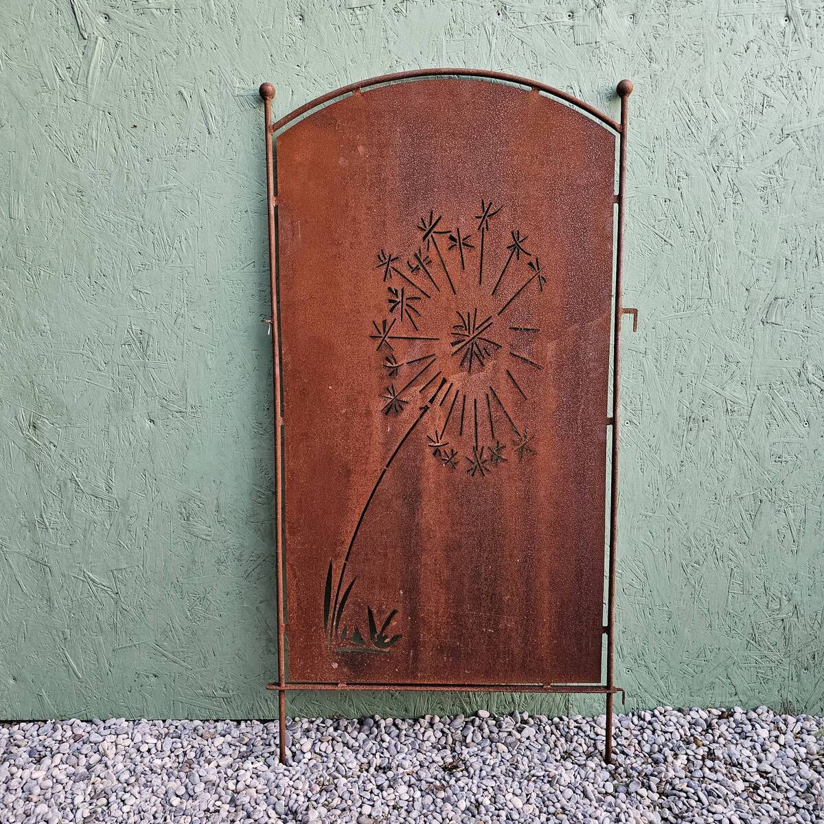 Paravent en fer rouillé, 122 cm 