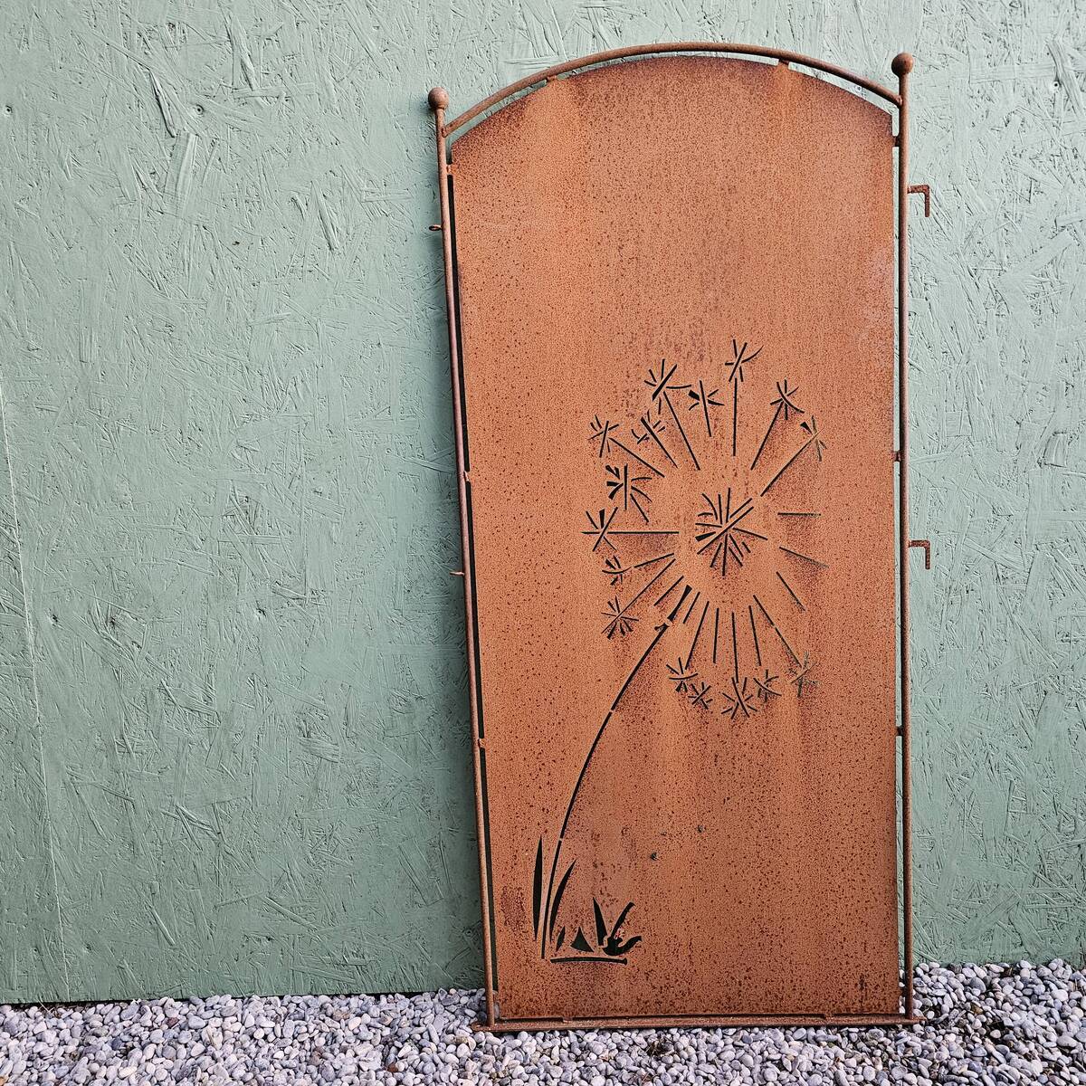 Sichtschutz aus Rosteisen, 149 cm 