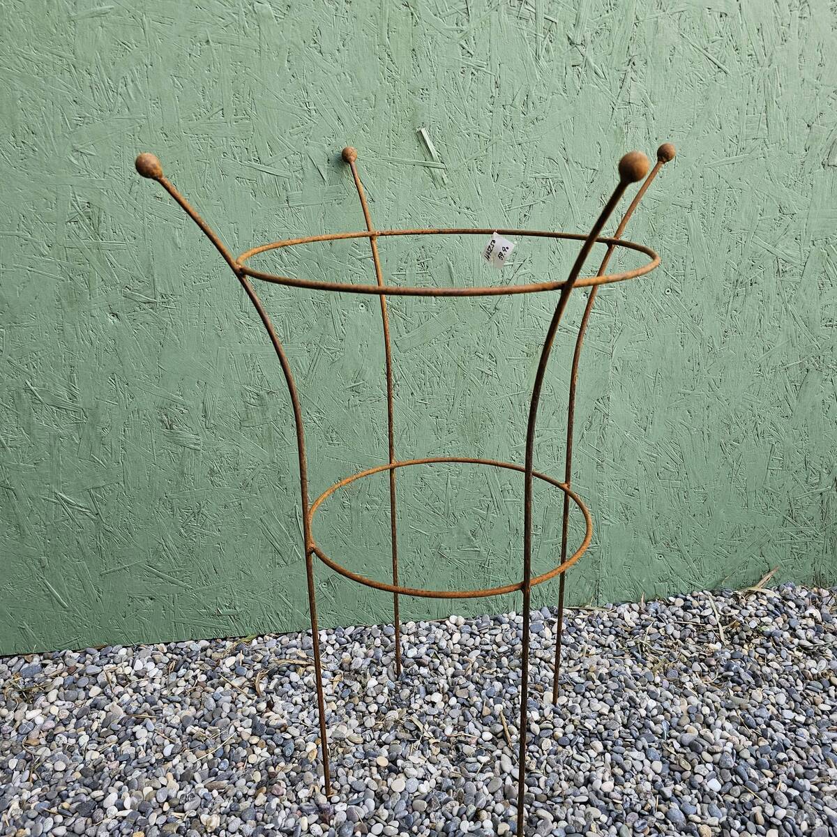 Support pour plante, en fer rouillé, diamètre 40 / 53 cm 
