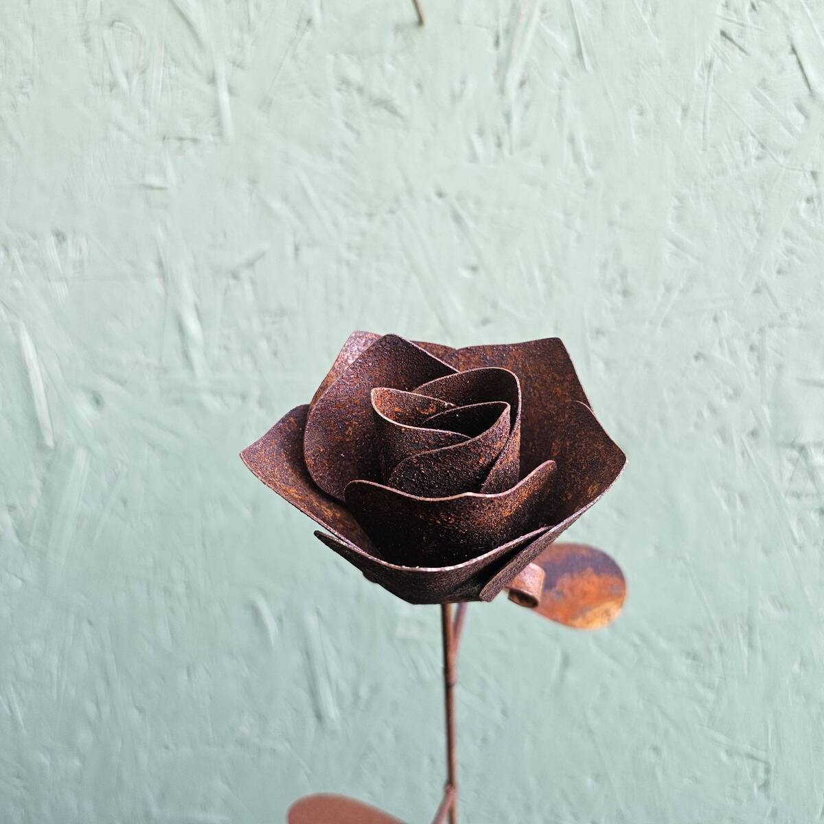 Rose aus Rosteisen, 50 cm