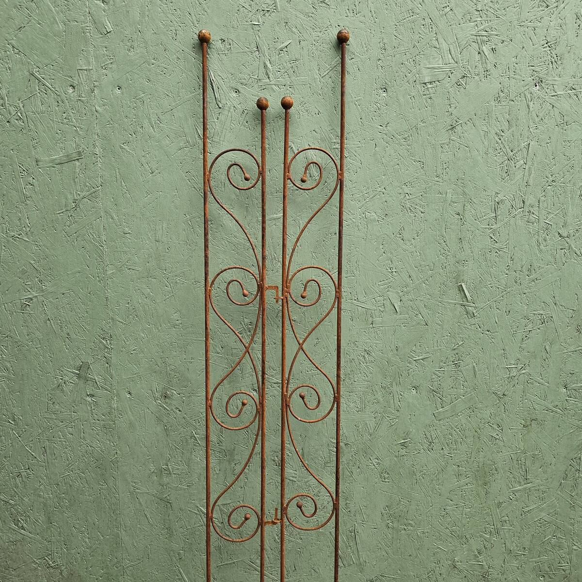 Support plante grimpante, en fer rouillé, 158 cm 
