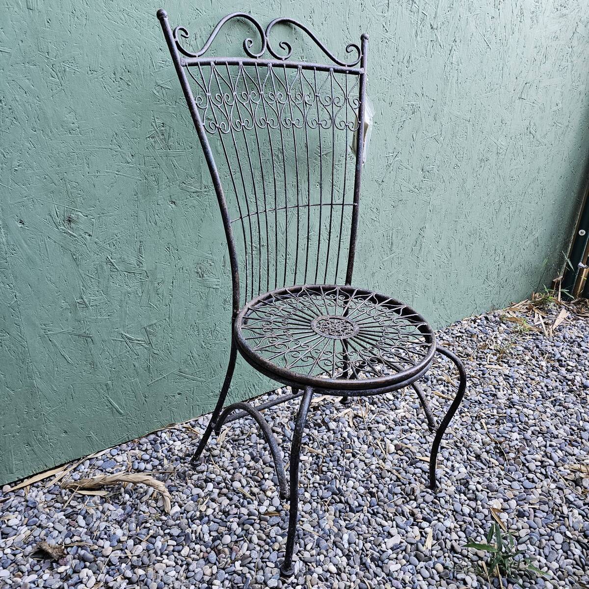 Sehr schöner Garten Stuhl aus metall, 109 cm 