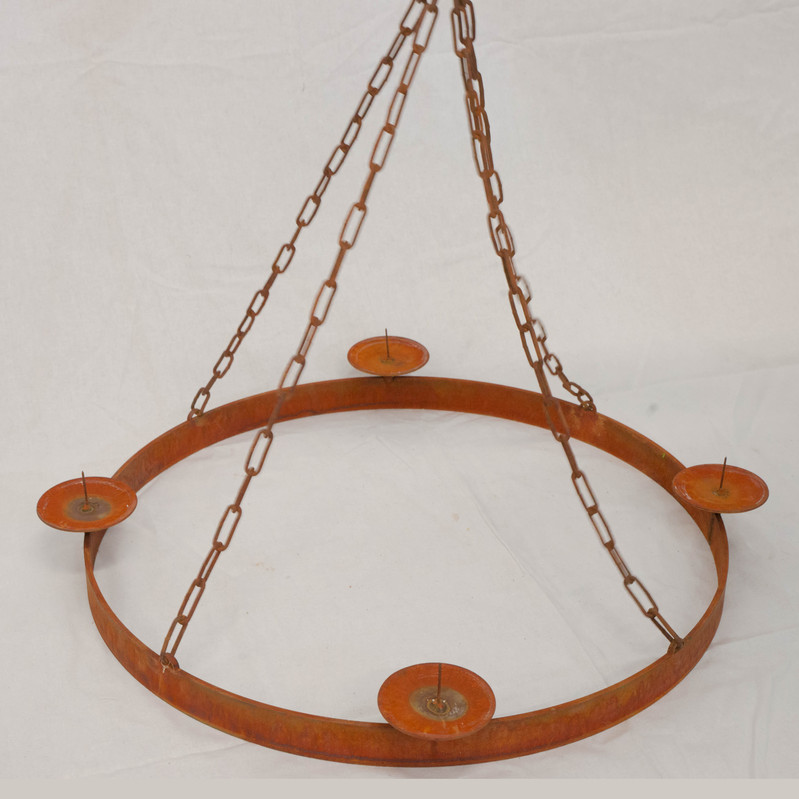 Porte bougie en fer forge 20 x 15 cm 3 bougies à Gueugnon | Clasf