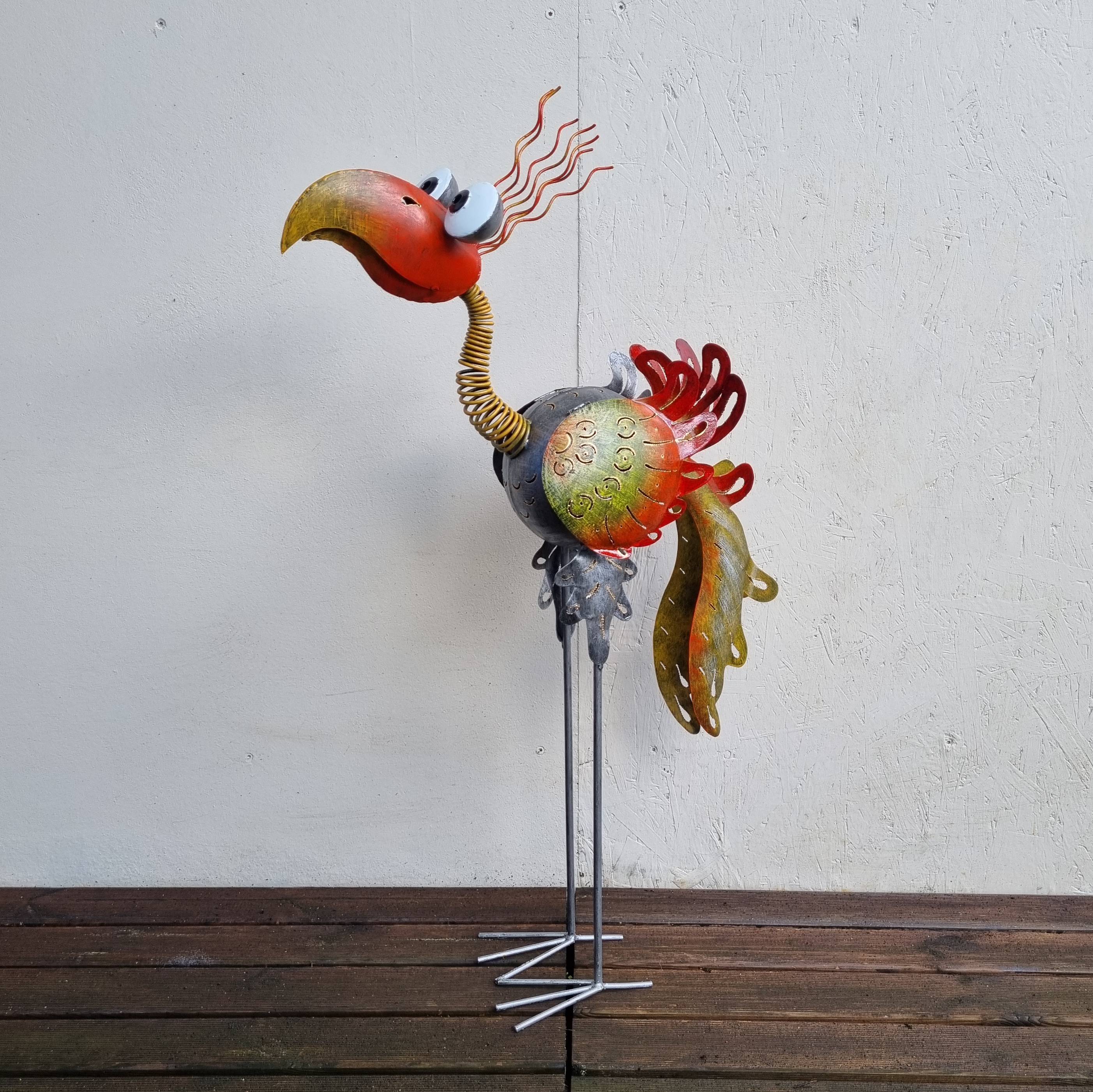 Vogel aus Metall, 100 cm