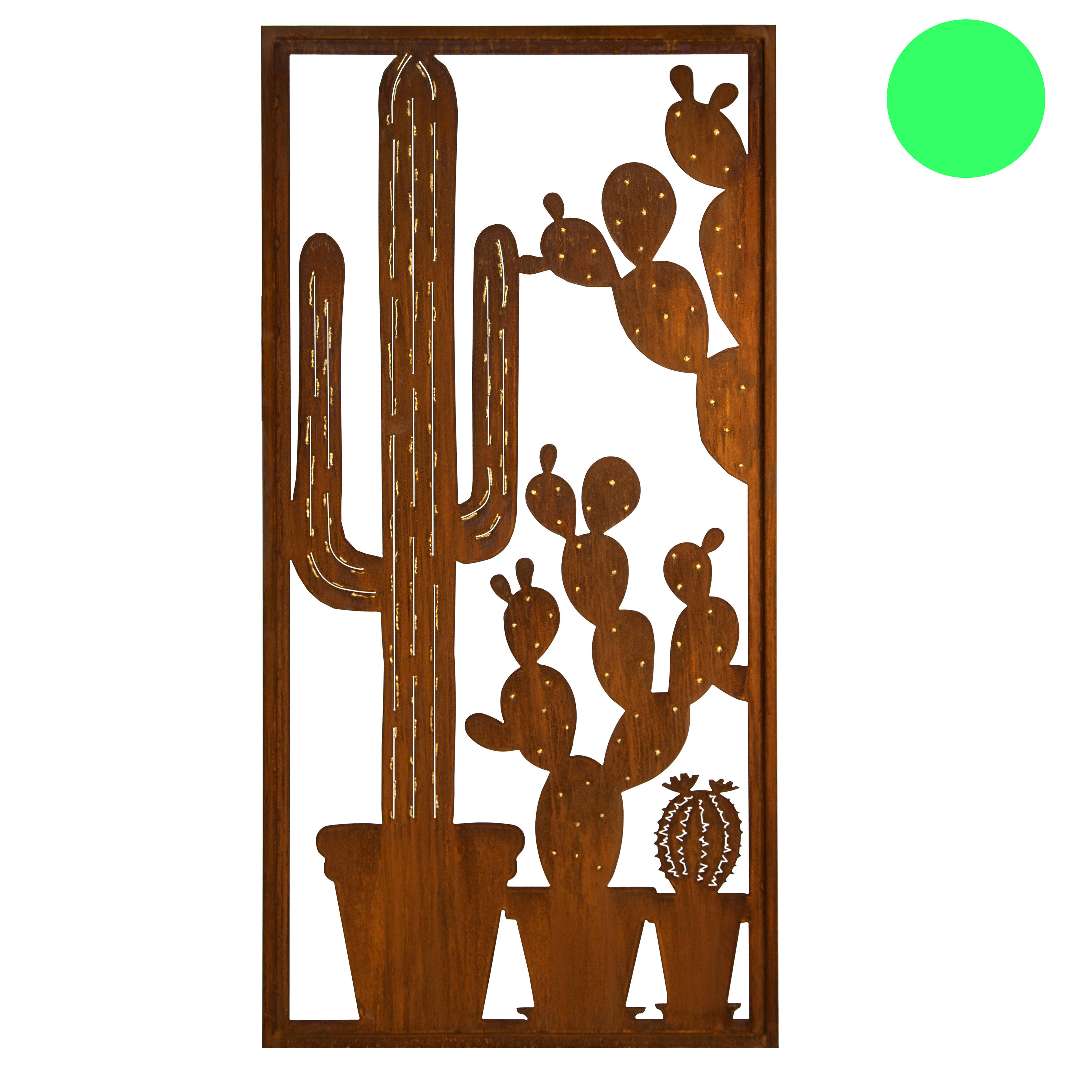 Cactus En Fer Rouille